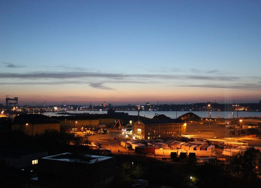 Kieler Hafen Kiel Sonnenuntergang